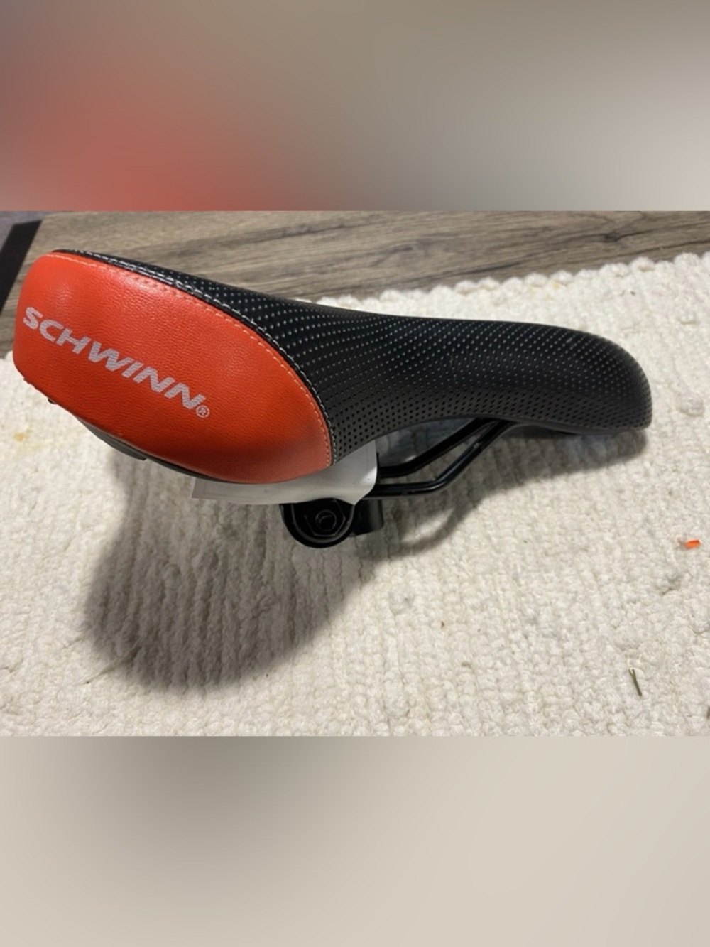Schwinn Black and Red Padded Bicycle Saddle